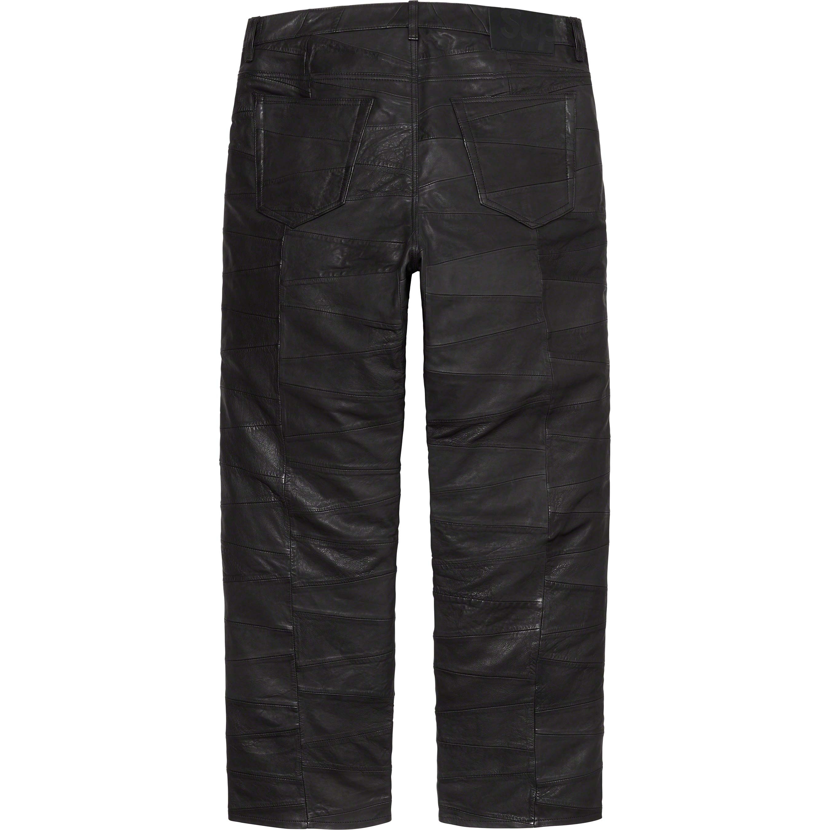 Patchwork Leather 5-Pocket Jean view 13